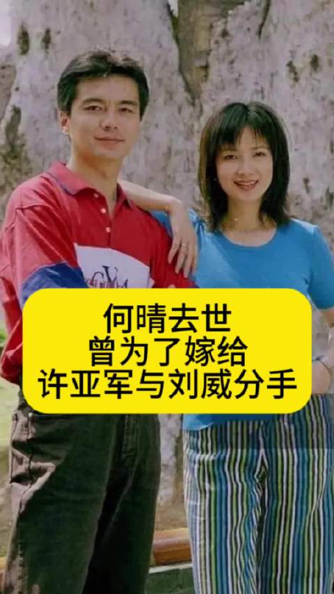何晴去世！曾为了嫁给许亚军与刘威分手