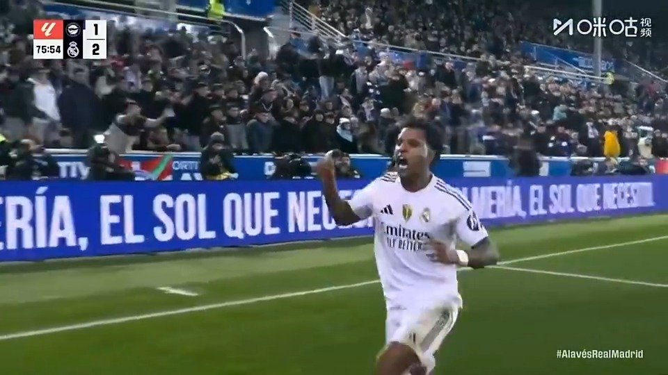 姆巴佩罗德里戈破门，皇马2-1客胜阿拉维斯