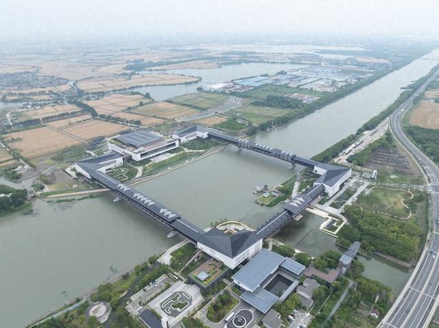 位于沪苏浙交界处的方厅水院（无人机照片）。新华社 资料图（嵇子鉴 摄）