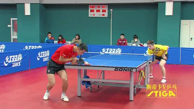 惺惺相惜的张继科和樊振东，在技术较量方面也是拼尽全力