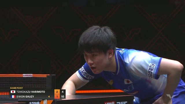 2025WTT香港总决赛男单1/8决赛张本智和对阵西蒙·高茨