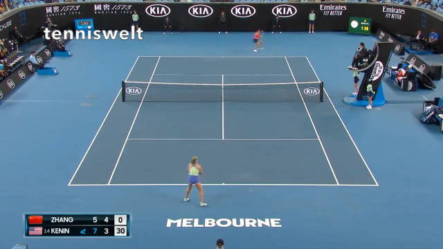 2020澳网张帅激战冠军肯宁