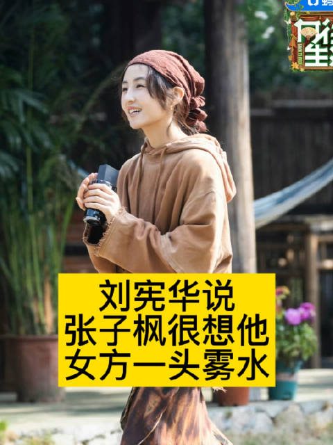 刘宪华说张子枫很想他，女方一头雾水