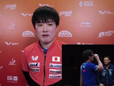 张本智和四度模仿樊振东庆祝动作，坦言源于偶像憧憬