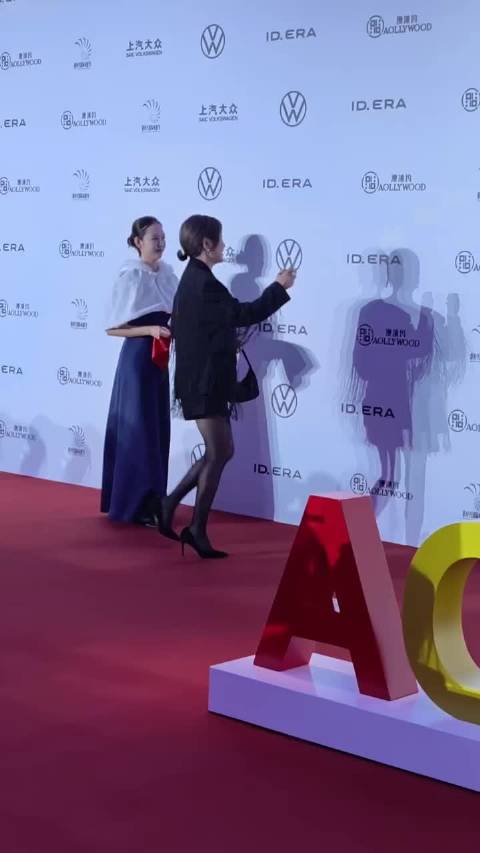 张凯丽黑丝短裙亮相红毯，今天好性感