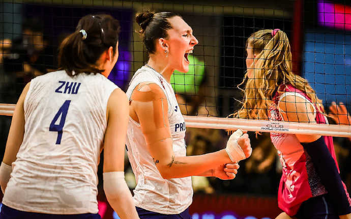 1-3！女排世俱杯卫冕冠军爆冷丢冠 31岁朱婷13分难救主+无缘第4冠