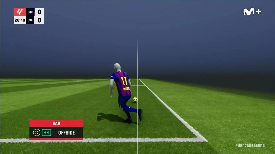 费兰进球被吹惹争议，半自动越位系统公司：画线不平是透视原因