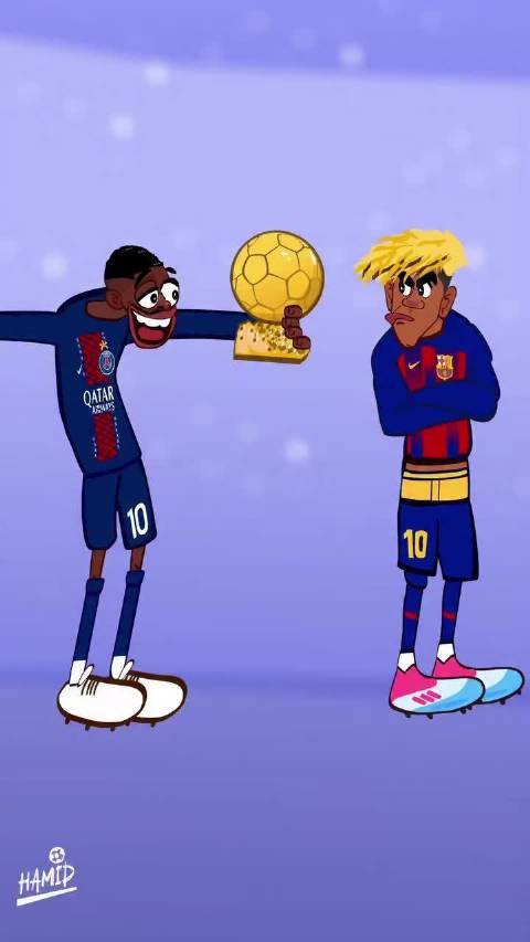 登贝莱当选2025世界足球先生，拉菲尼亚落选最佳阵容