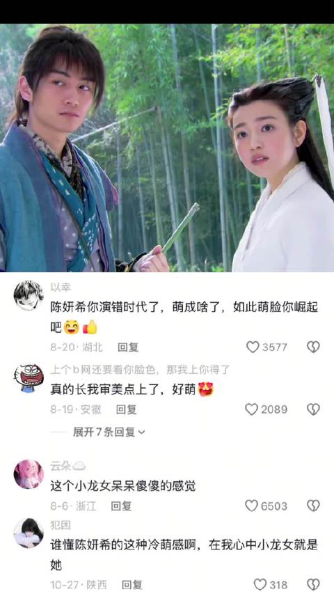 现在看到觉得陈妍希的美是有辨识度的 神雕侠侣