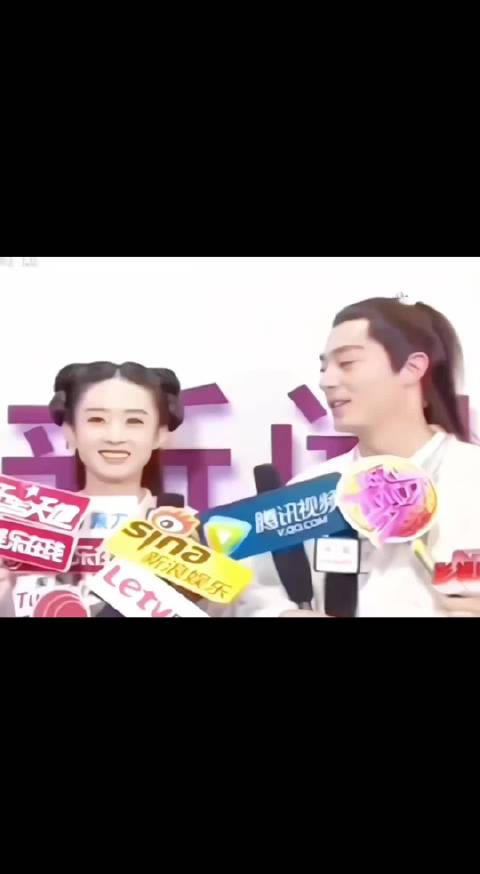 花千骨早期采访好好笑 不管什么问题，霍建华：小颖你说一下