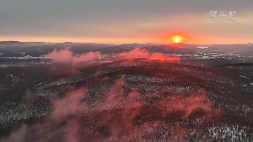 阿尔山日出邂逅仙境