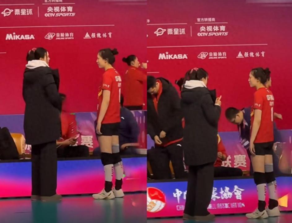 张常宁赛后指导范泊宁，王晨刘梦雅成主帅，女排3大国手完成转型