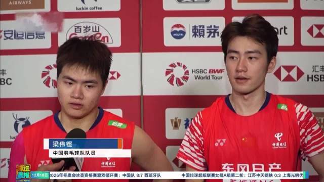 央视：这个赛季梁王组合状态跌宕起伏 梁伟铿：起了吗？