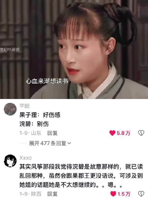 浣碧：虽然我不爱读书但哪里都有我 浣碧｜果郡王｜甄嬛传