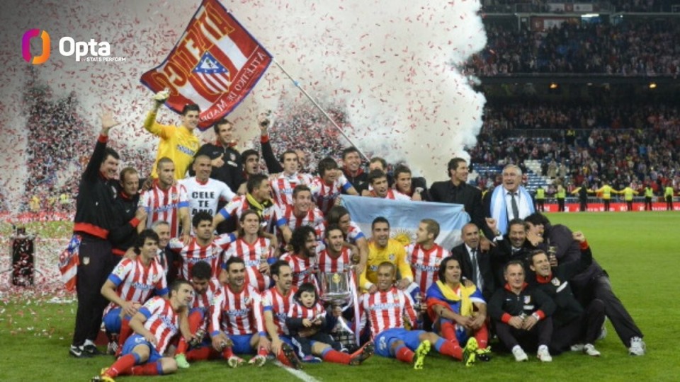 马竞队史10次赢得国王杯冠军，但近28年仅1次夺冠