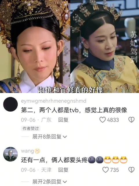 感觉她俩的人生轨迹也好像 宜修｜淑慎｜甄嬛传｜延禧攻略