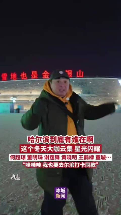 何超琼董明珠谢霆锋等明星现身哈尔滨冰雪季