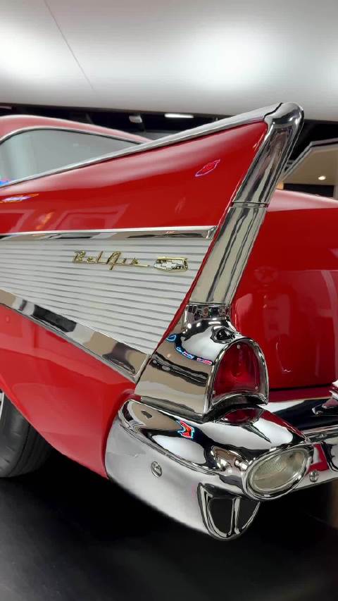 全新复原1957雪佛兰贝尔艾尔，沉浸式体验V8轰鸣，太燃太怀旧了！