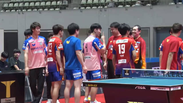 T联赛琉球1比3不敌冈山，张本智和李尚洙各取一分