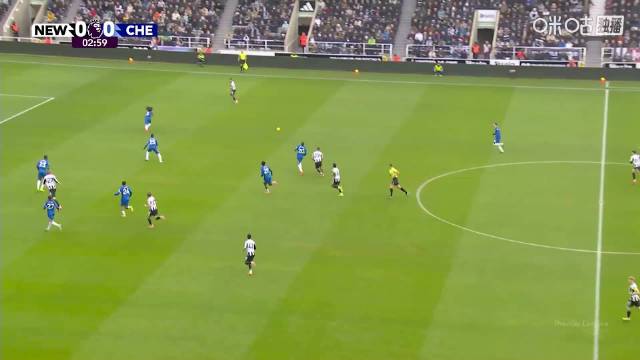 半场结束，凭借沃尔特马德的梅开二度，纽卡主场2比0暂时领先切尔西