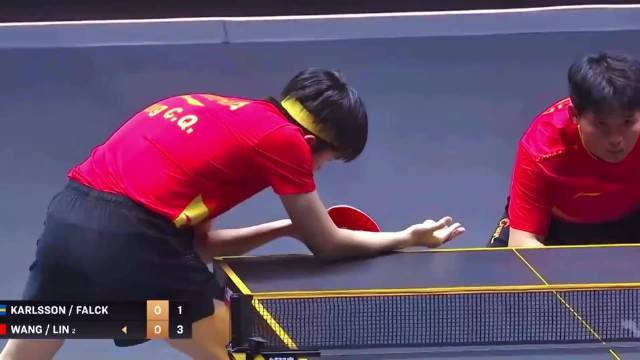 二十分钟结束战斗，恭喜王楚钦林诗栋男双晋级