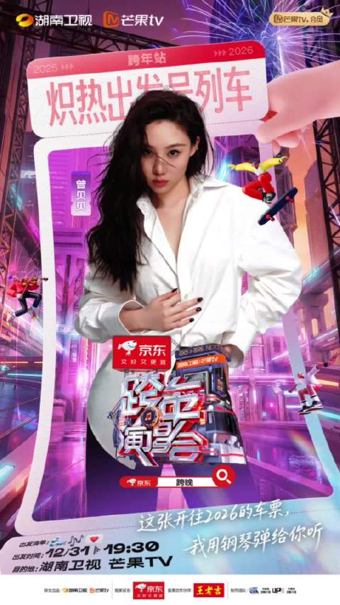 湖南卫视跨年阵容官宣，朱伯丞张婧仪等加盟12月31日直播