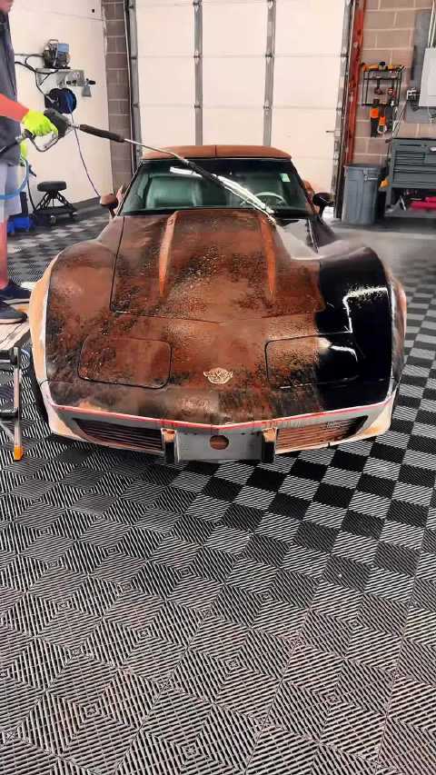 解压神器！高压水枪洗车，肉眼可见的干净