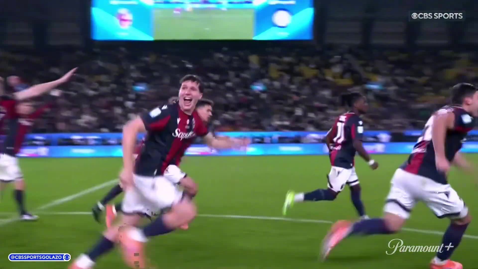 意大利超级杯半决赛，博洛尼亚4比3国际米兰