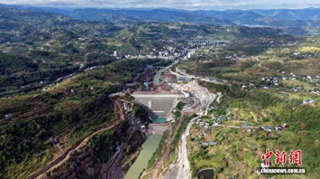 图为航拍重庆藻渡水库。(无人机照片)中交第二航务工程局有限公司供图