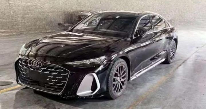 全新奥迪A6L实拍！尺寸加大、配华为智驾，一季度上市