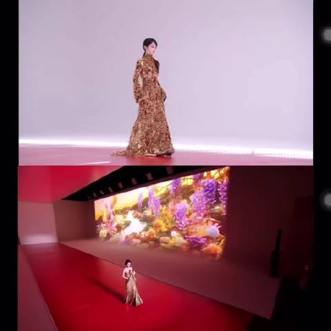 田曦薇孟子义都喜欢金色礼服，璀璨夺目耀眼十分