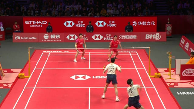 2025 杭州  男双决赛（elta解说） 梁伟铿/王昶18-21 14-21金元昊/徐承宰