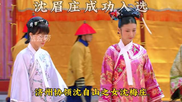 四季妹妹和沈眉庄成功入选