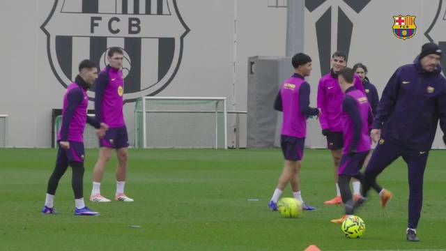 巴萨赛前最后一场训练