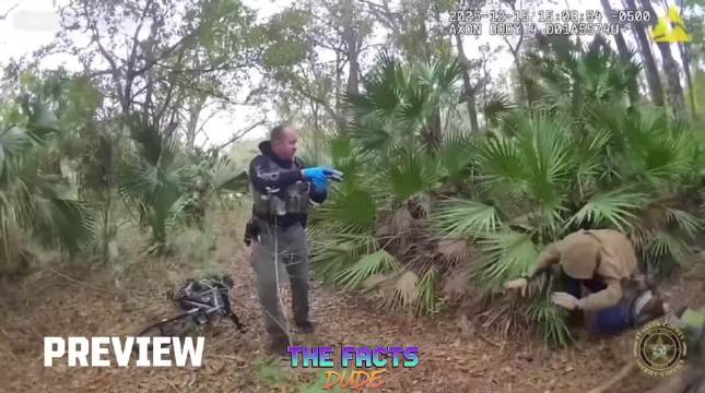 美国弗拉格勒县警长办公室在代托纳北部抓获惯犯窃贼