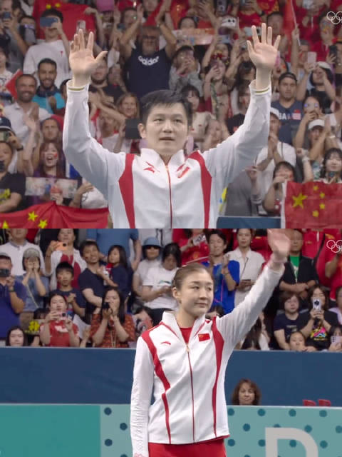 同步看一下樊振东和陈梦夺冠的一幕吧，Bgm：唯一的偏爱