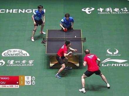 霸州双雄王楚钦梁靖崑合体救球惊艳混团世界杯