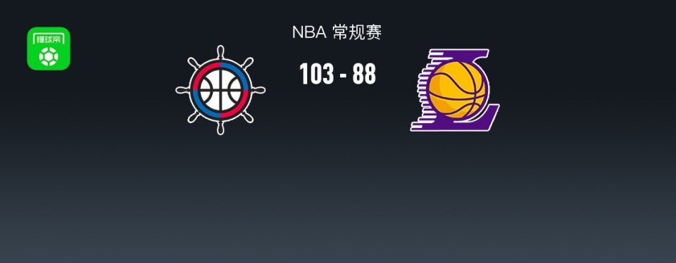 NBA战报：快船103-88湖人，詹姆斯空砍36分