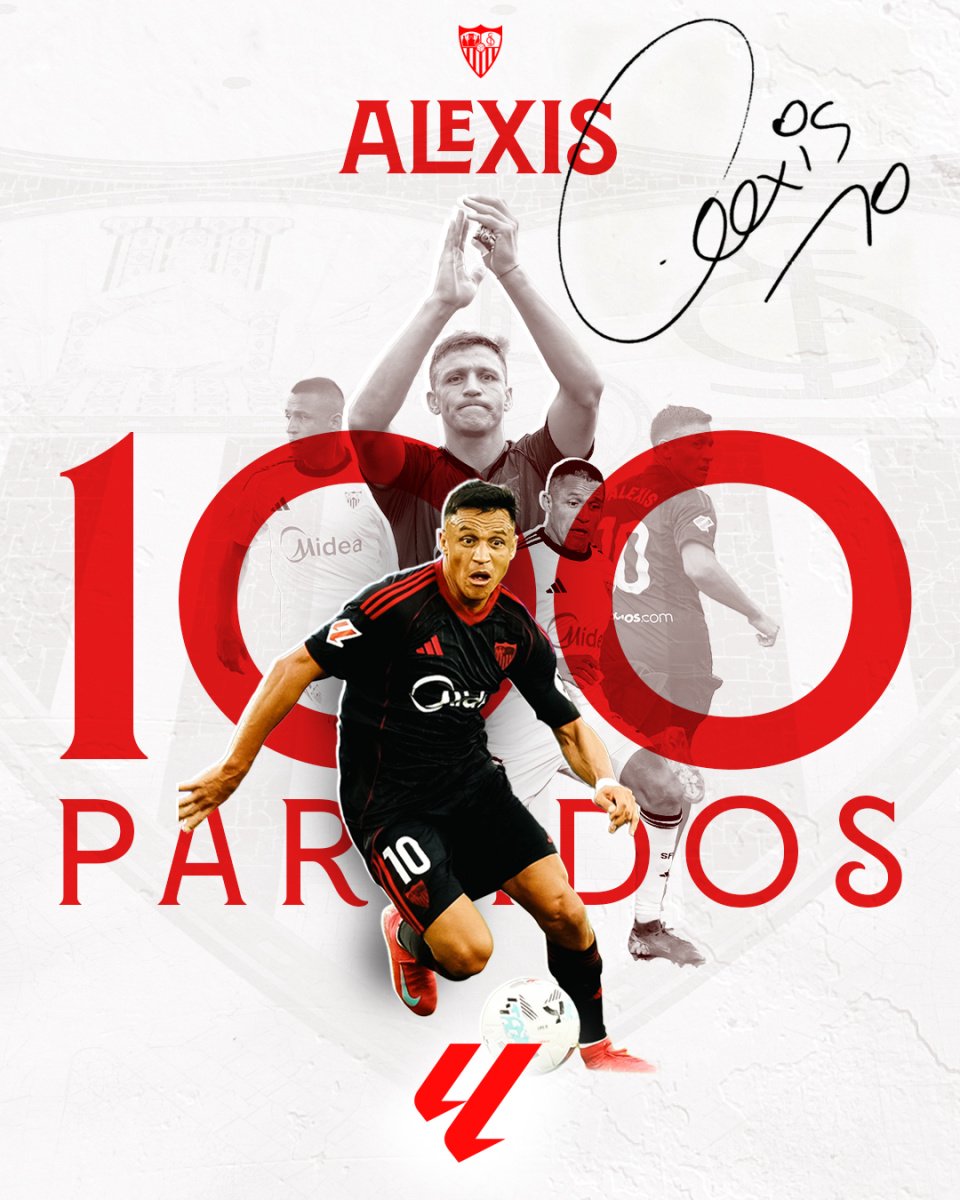 37岁智利老将亚历克西斯·桑切斯迎来西甲生涯百场里程碑