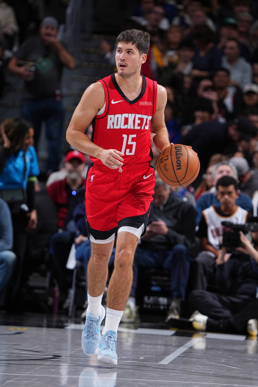 谢泼德狂砍28+5复仇掘金！三分9中6个人11-0 上演致胜抢断扣篮