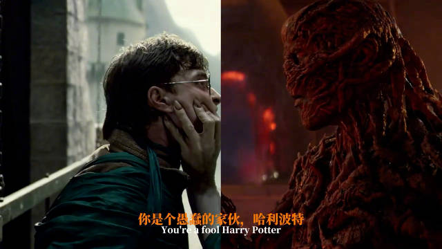 卧槽 神来的吧 这么会剪 欢迎来到哈利波特与怪奇物语的颠倒世界