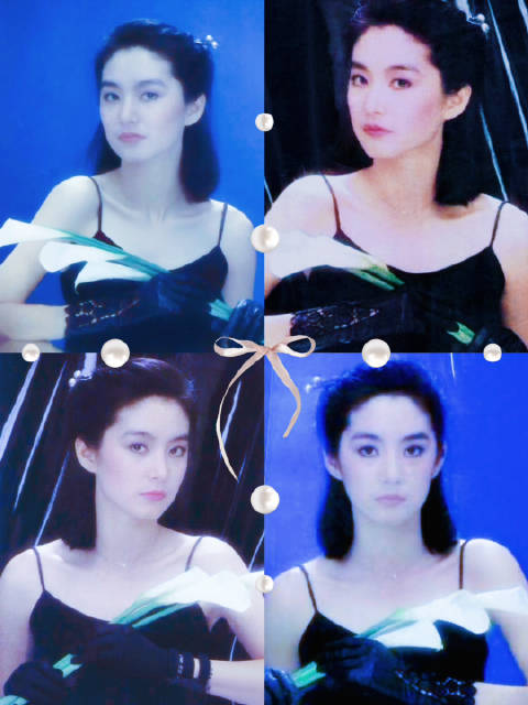 林青霞黑裙拈花演绎冷艳与温柔碰撞