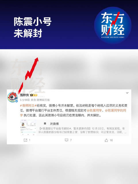 陈震小号仍在禁言