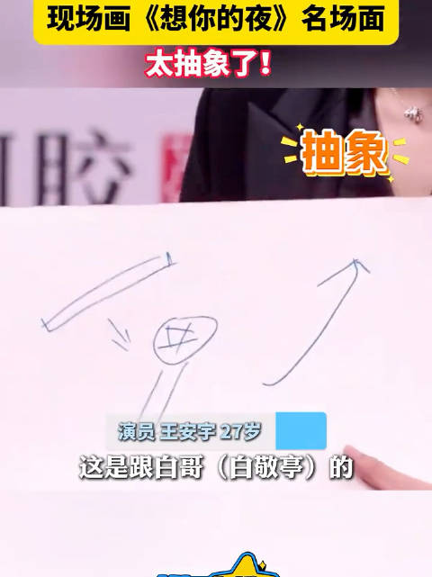 王安宇星光大赏重现综艺梗，箭头符号引观众共鸣
