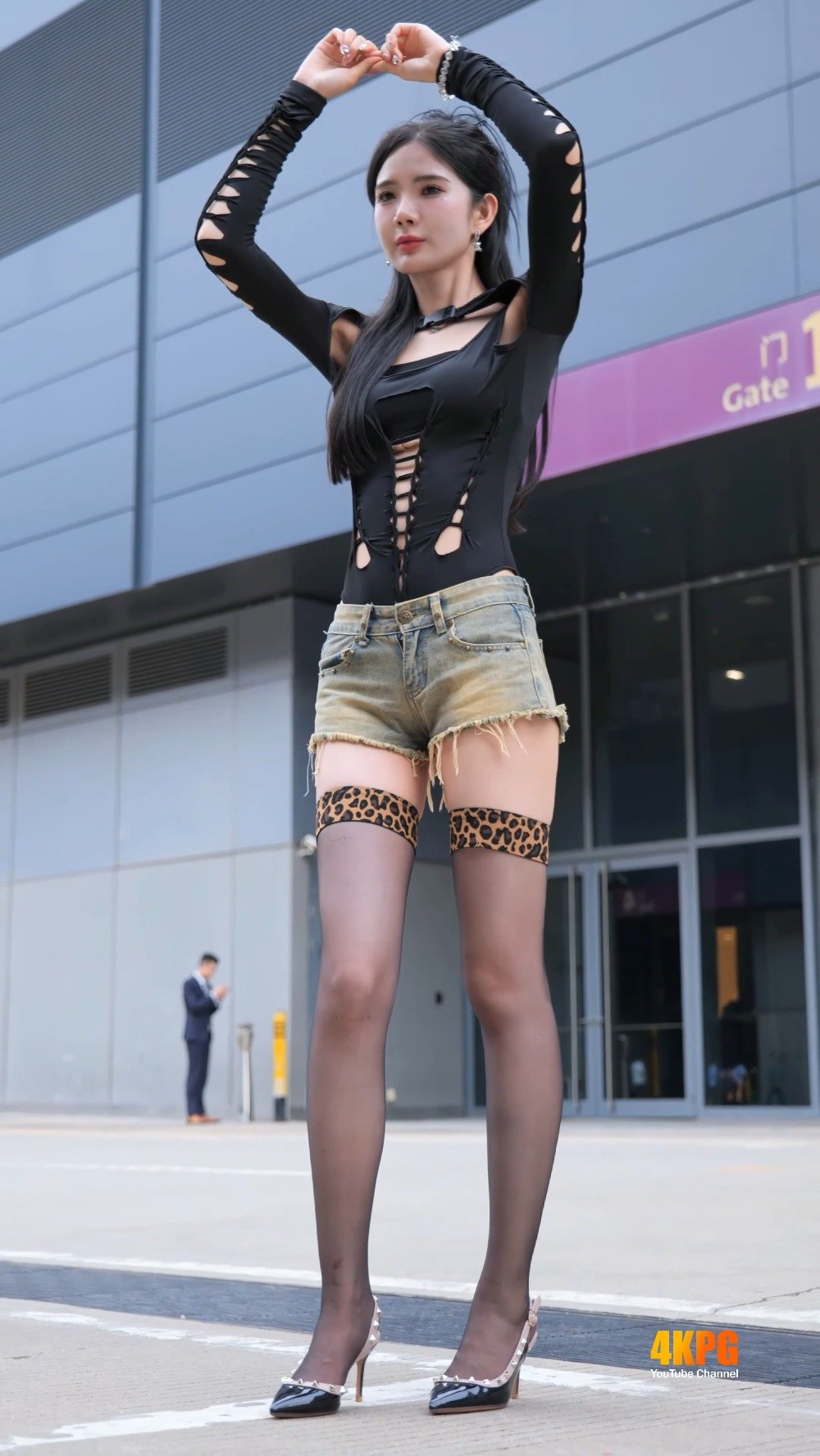 粤港澳大湾区车展 车模 诗佳