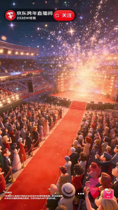 京东跨晚12月31日送10亿红包,华晨宇孟子义大张伟助阵