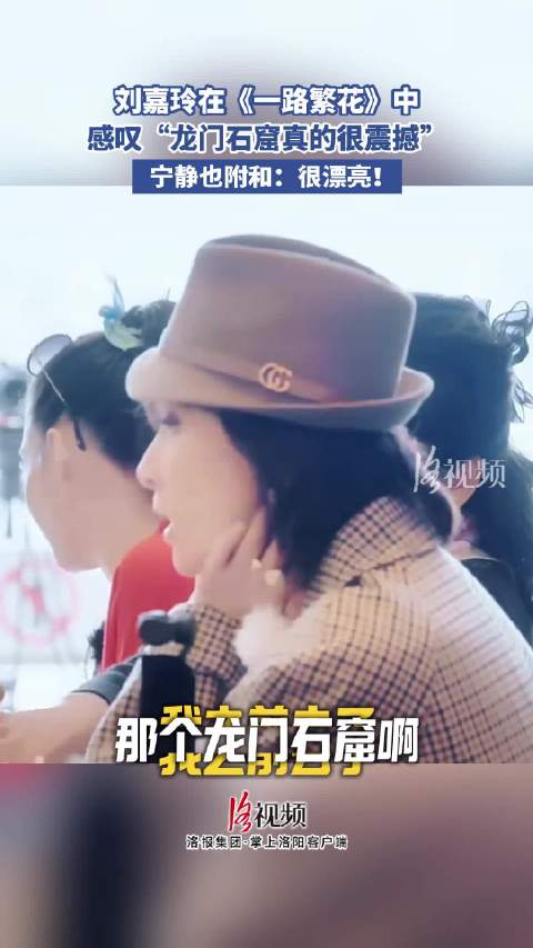 刘嘉玲在节目中感叹龙门石窟很震撼