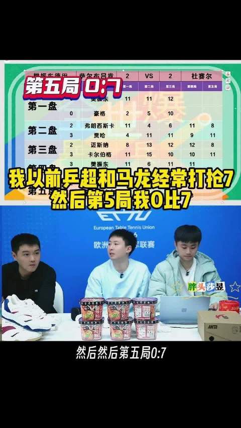 方博：我以前乒超和马龙经常打抢七，然后第5局我0比7