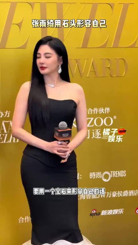 张雨绮红毯发言引热议，称石头经打磨现光芒