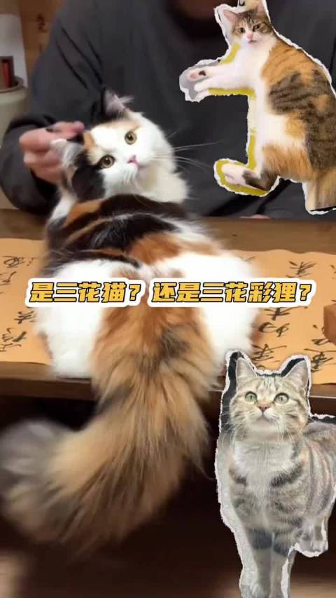 三花猫届刘亦菲！三花彩狸猫届胡一菲！